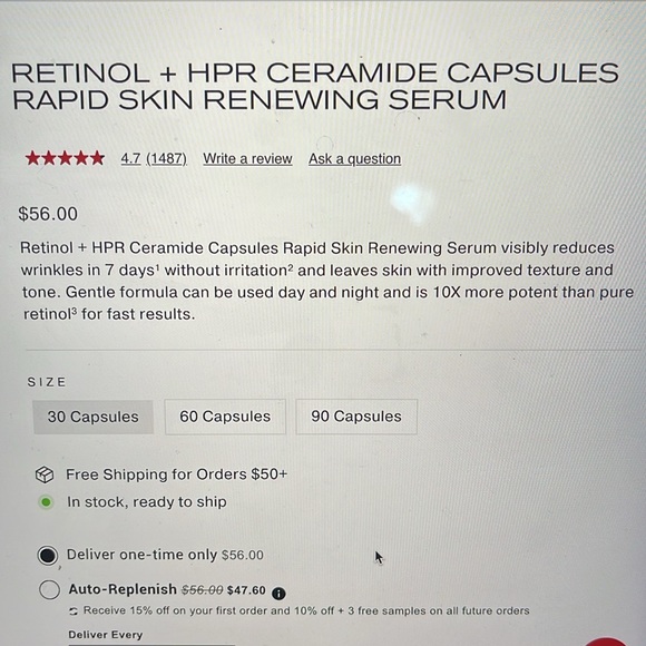 elizabeth arden skincare capsules - Picture 4 of 4